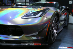 DarwinPro Aerodynamics DarwinPRO Corvette C7 Z51 Z06 Grandsport Carbon Fiber Front Lip with Winglets for C7 Corvette - Image