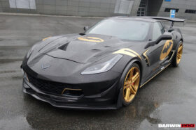 DarwinPro Aerodynamics DarwinPRO Corvette C7 Z51 Z06 Grandsport Carbon Fiber Front Lip with Winglets for C7 Corvette - Image