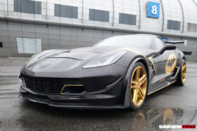 DarwinPro Aerodynamics DarwinPRO Corvette C7 Z51 Z06 Grandsport Carbon Fiber Front Lip with Winglets for C7 Corvette - Image