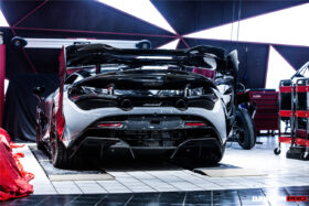 DarwinPro Aerodynamics DarwinPRO 720S BKSS Style Carbon Fiber Rear Diffuser for McLaren 720S - Image 4