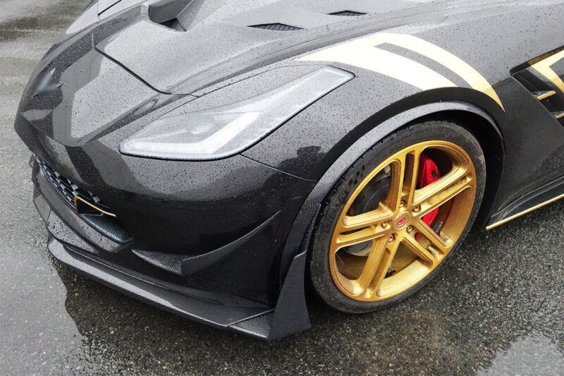 DarwinPRO 2013-2019 Chevrolet Corvette C7 Z51 Z06 Grandsport Carbon Fiber Front Lip Winglets