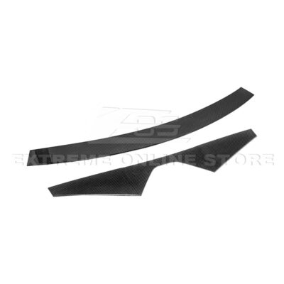 EOS 2020-2025 Corvette C8 Front & Rear Carbon Fiber Windshield Upper Molding Trim