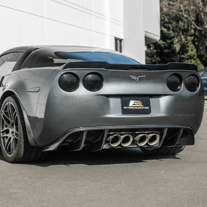 EOS 2005-2013 Corvette C6 Rear Carbon Fiber Bumper Diffuser