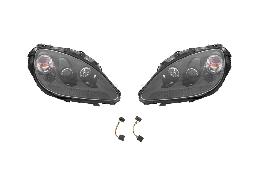 EOS 2005-2013 Corvette C6 Painted Black HID Headlights