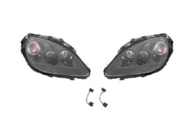 EOS 2005-2013 Corvette C6 Painted Black HID Headlights