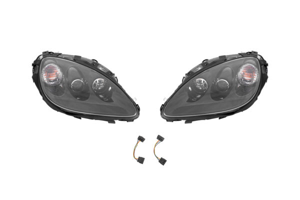 EOS 2005-2013 Corvette C6 Painted Black HID Headlights