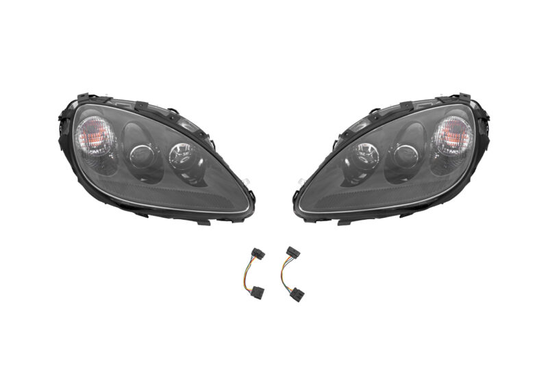 EOS 2005-2013 Corvette C6 Painted Black HID Headlights