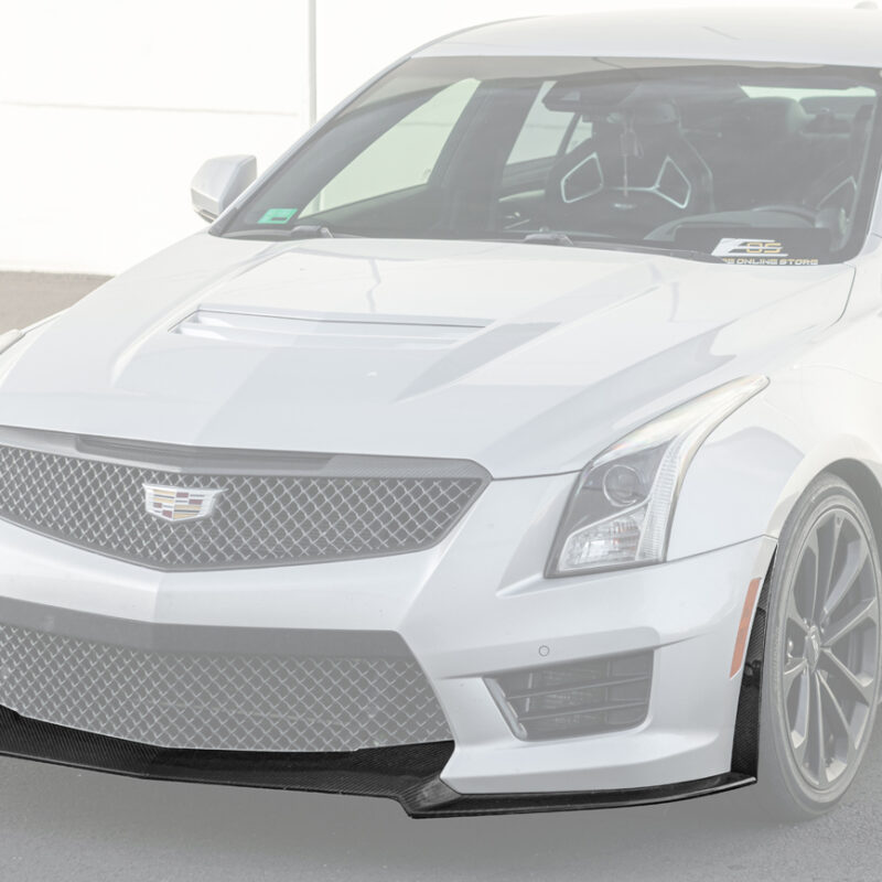 EOS 2016-2019 Cadillac ATS-V OEM Track Package Front Carbon Fiber Bumper Lip Splitter