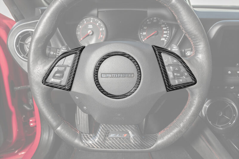 EOS 2016-2025 6th Gen Camaro Steering Wheel Trim Carbon Fiber Cover