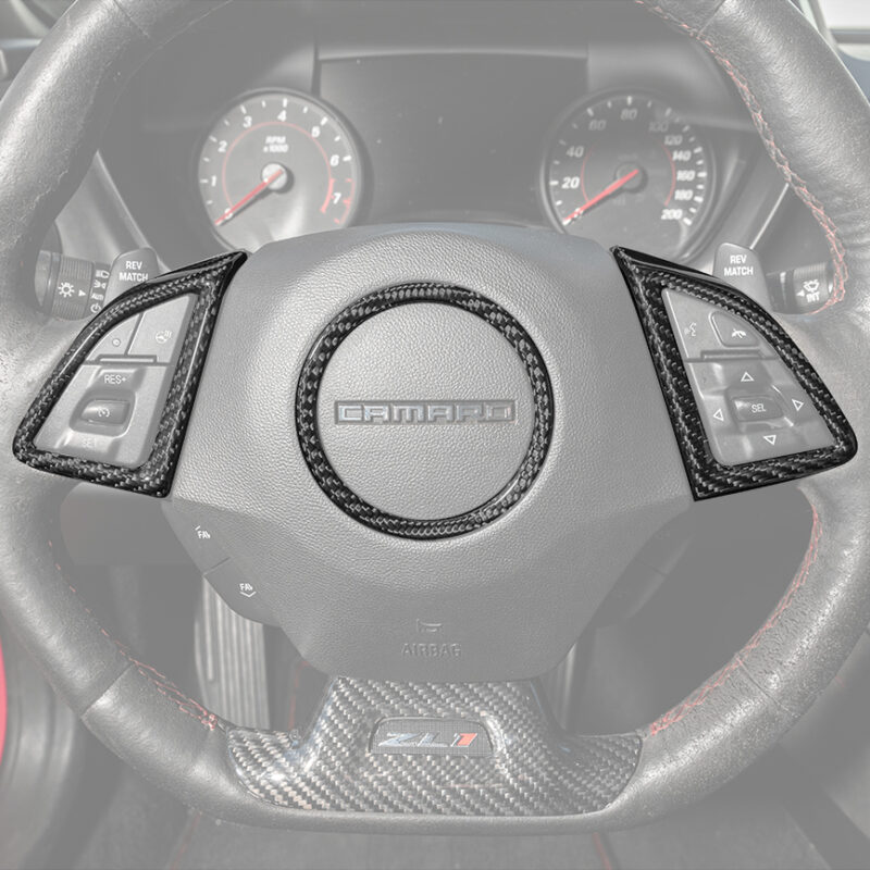 EOS 2016-2025 6th Gen Camaro Steering Wheel Trim Carbon Fiber Cover