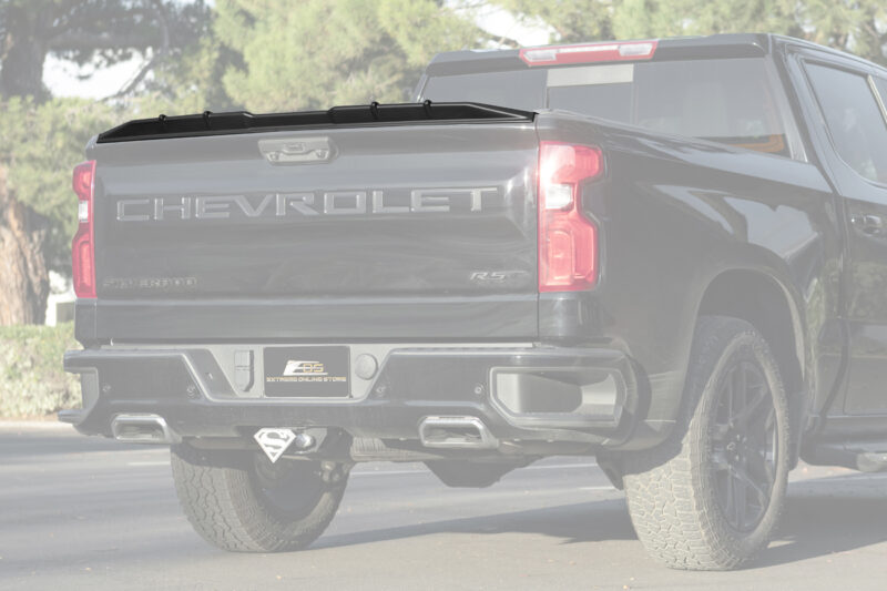 EOS 2019-2025 Silverado Sierra 1500 Rear Matte Black Tailgate Spoiler