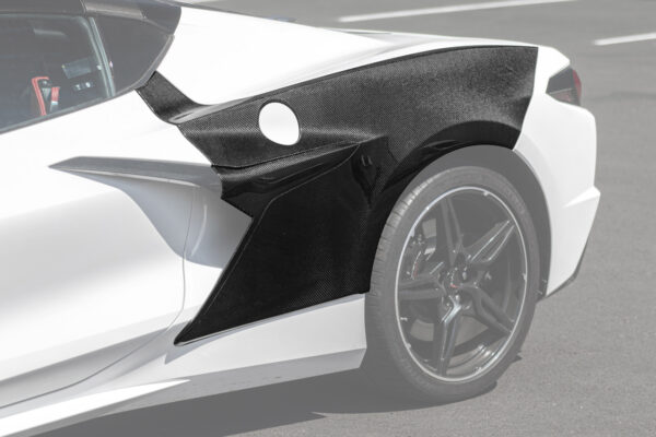 EOS 2020-2025 C8 Stingray | Z06 Package Rear Primed Black Side Fender