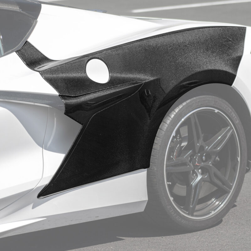 EOS 2020-2025 C8 Stingray | Z06 Package Rear Primed Black Side Fender