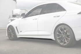 EOS 2020-2025 Cadillac CT4 Side Skirts Carbon Fiber Panel Extension