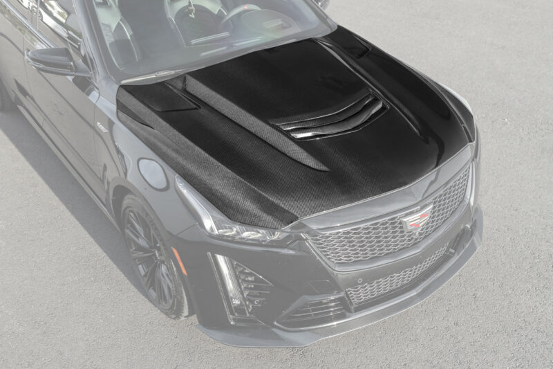 EOS 2020-2025 Cadillac CT5-V Blackwing Bumper Carbon Fiber Hood Vented Cover