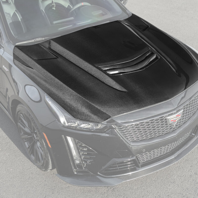 EOS 2020-2025 Cadillac CT5-V Blackwing Bumper Carbon Fiber Hood Vented Cover