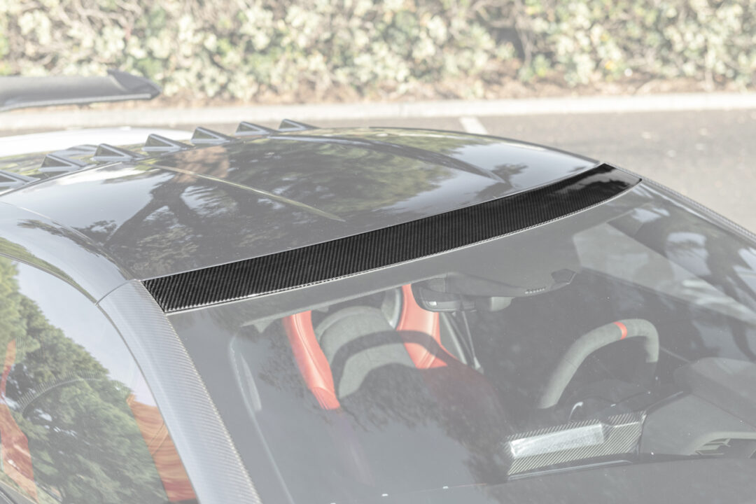 EOS 2020-2025 Corvette C8 Front Carbon Fiber Windshield Upper Molding Trim