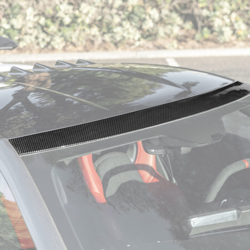 EOS 2020-2025 Corvette C8 Front Carbon Fiber Windshield Upper Molding Trim