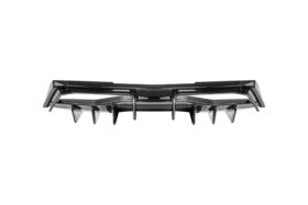 Extreme Online Store EOS Corvette C8 Rear Bumper Add-On Glossy Black Diffuser Splitter Lip for C8 Corvette - Image 5
