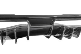 Extreme Online Store EOS Corvette C8 Rear Bumper Add-On Glossy Black Diffuser Splitter Lip for C8 Corvette - Image 2