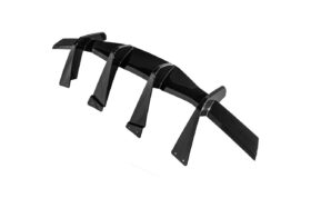 Extreme Online Store EOS Corvette C8 Rear Bumper Glossy Black Add-On Diffuser Lip for C8 Corvette - Image 2