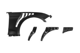 FFP Mustang Front Side Matte Black Vented Fenders for Mustang EcoBoost - Image 4