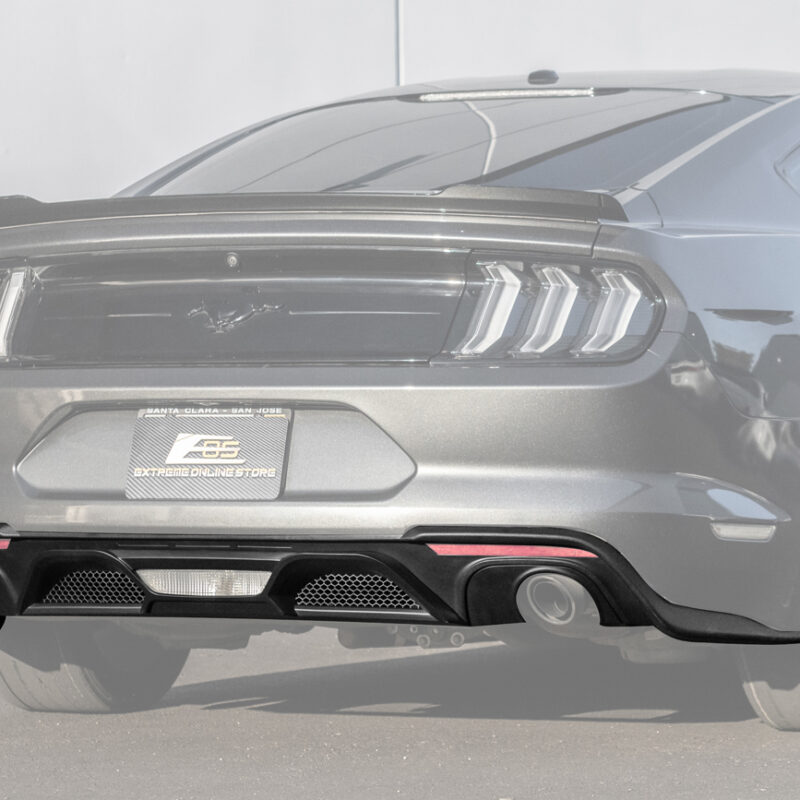 FFP 2018-2023 Ford Mustang GT350 Package Matte Black Rear Bumper Diffuser