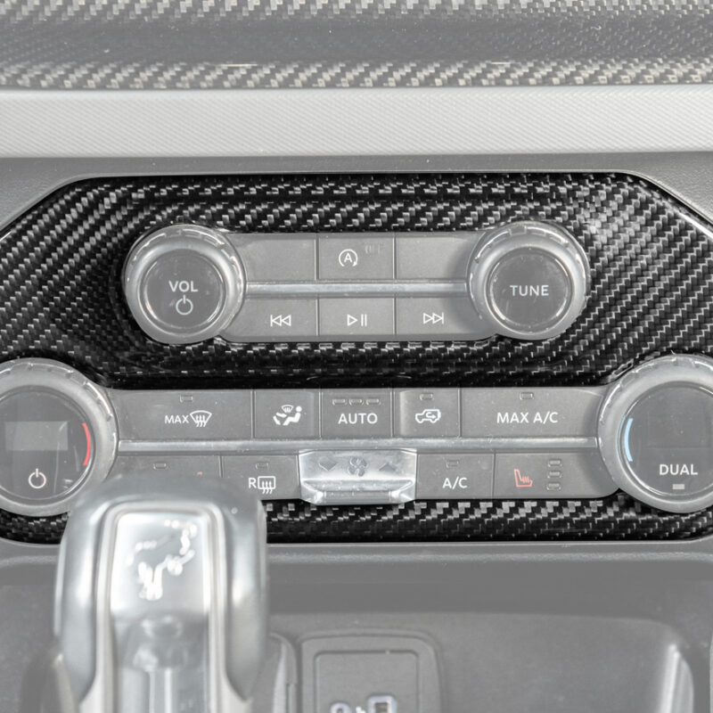 FFP 2021-2025 Ford Bronco Center Console Carbon Fiber AC Control Panel Trim