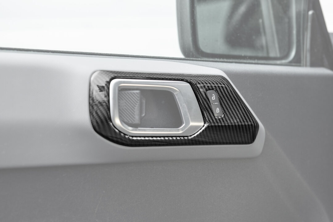 FFP 2021-2025 Ford Bronco Front Door Handle Carbon Fiber Trim Cover