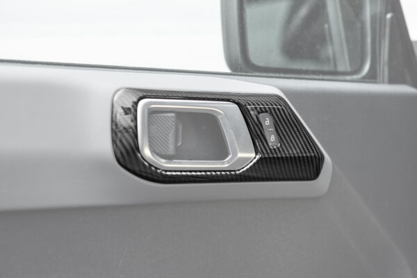 FFP 2021-2025 Ford Bronco Front Door Handle Carbon Fiber Trim Cover