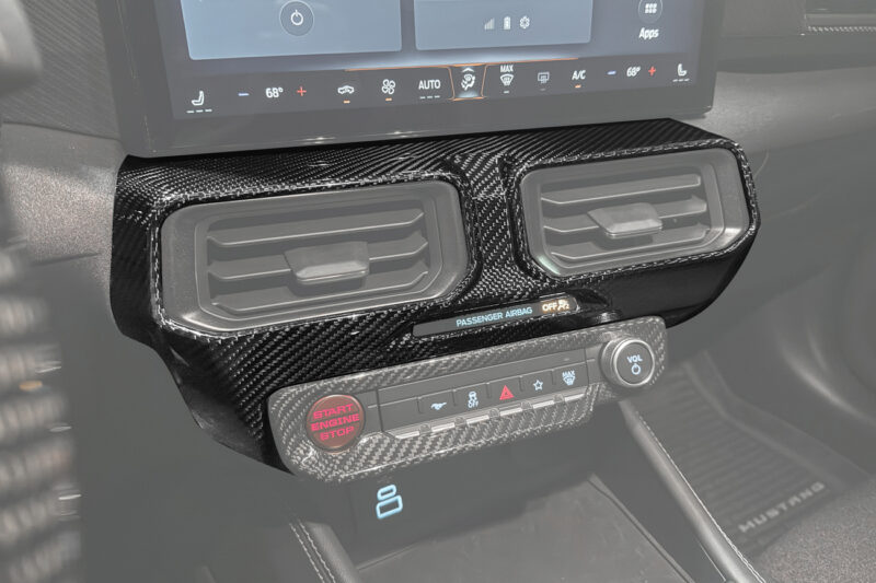 FFP 2024-2025 Ford Mustang AC Outlet Panel Carbon Fiber Trim