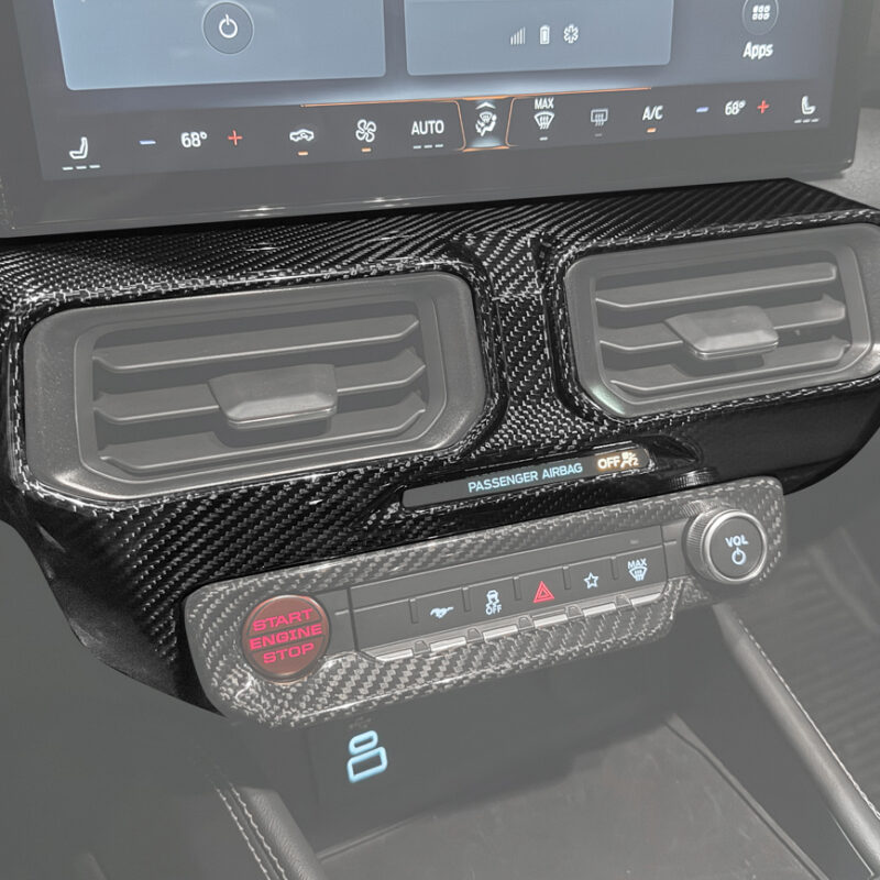 FFP 2024-2025 Ford Mustang AC Outlet Panel Carbon Fiber Trim