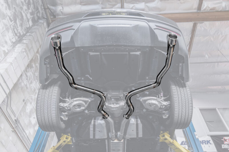 FFP 2024-2025 Ford Mustang GT Axle Back Silver Exhaust