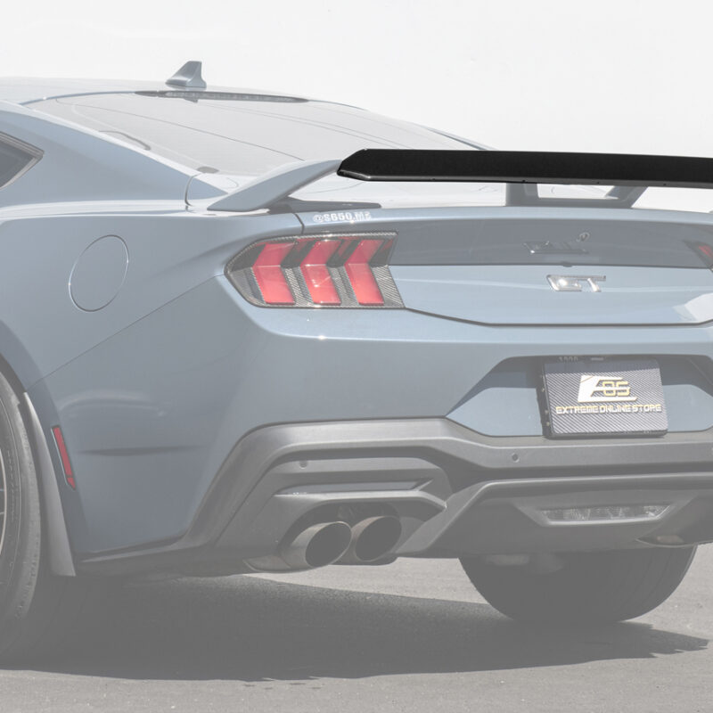 FFP 2024-2025 Ford Mustang GT Performance Wing Rear Glossy Black Gurney Flap Spoiler