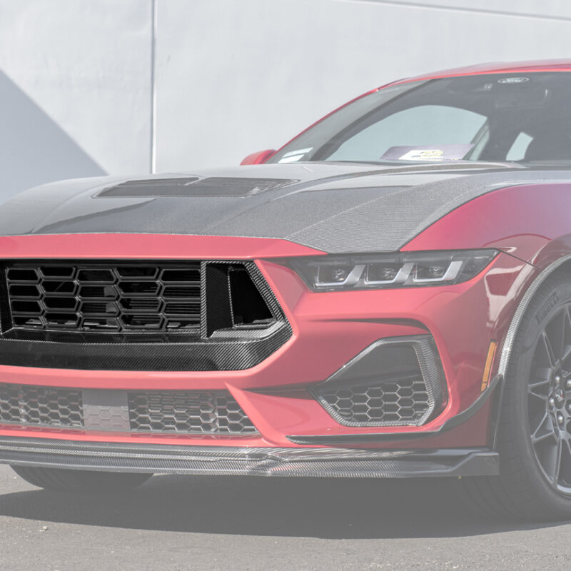 FFP 2024-2025 Ford Mustang GT  Replacement Front Grille Carbon Fiber Cover