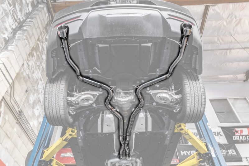 FFP 2024-2025 Ford Mustang GT Straight Cat Back Silver Exhaust