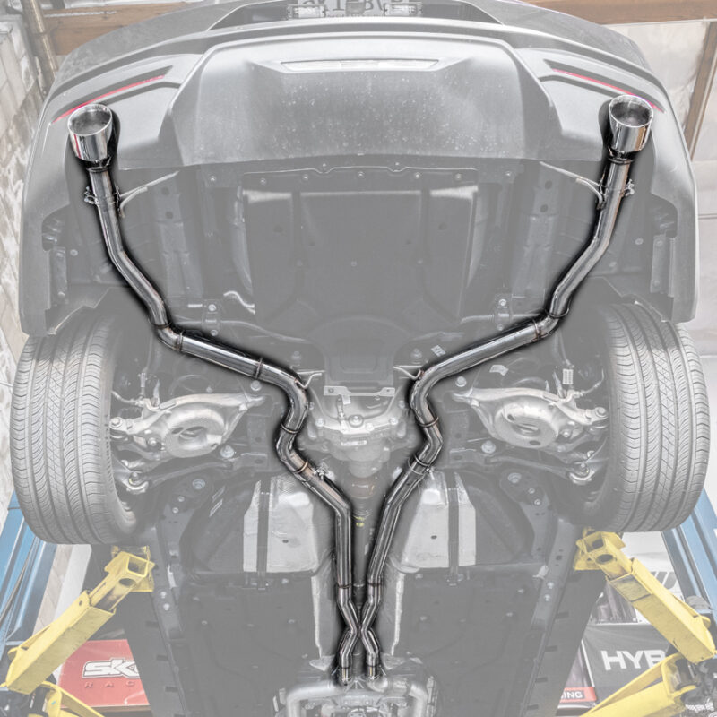 FFP 2024-2025 Ford Mustang GT Straight Cat Back Silver Exhaust