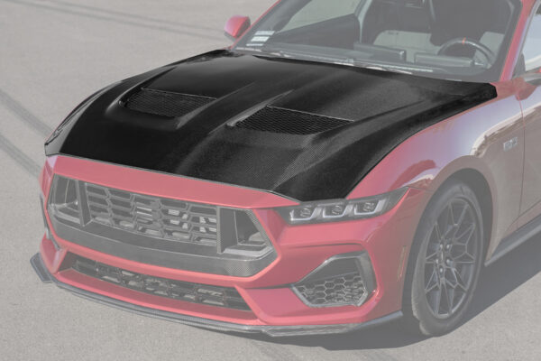 FFP 2024-2026 Ford Mustang GTD Front Bumper Carbon Fiber Hood
