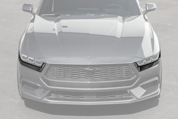 FFP 2024-2026 Ford Mustang Headlight Eyebrow Trim Carbon Fiber Cover Pair