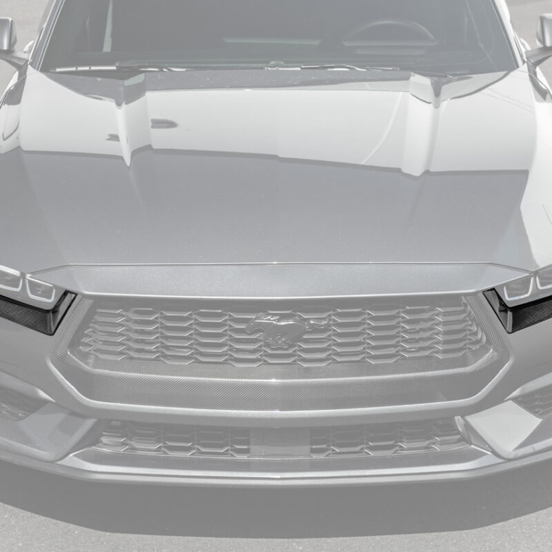 FFP 2024-2025 Ford Mustang Headlight Eyebrow Trim Carbon Fiber Cover Pair