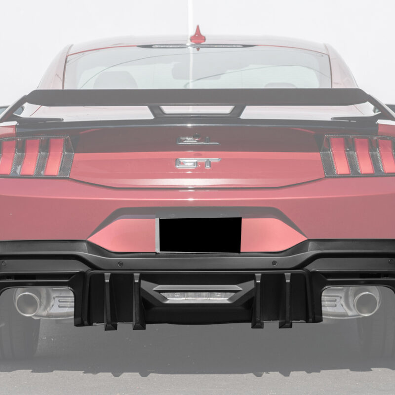 FFP 2024-2025 Ford Mustang Rear Matte Black Bumper Diffuser