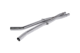 FFP Mustang S560 GT Straight Mid Silver Pipe for S650 Mustang - Image 3
