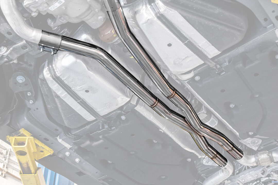 FFP 2024-2025 Ford Mustang S560 GT Straight Mid Silver Pipe
