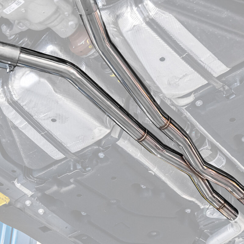 FFP 2024-2025 Ford Mustang S560 GT Straight Mid Silver Pipe