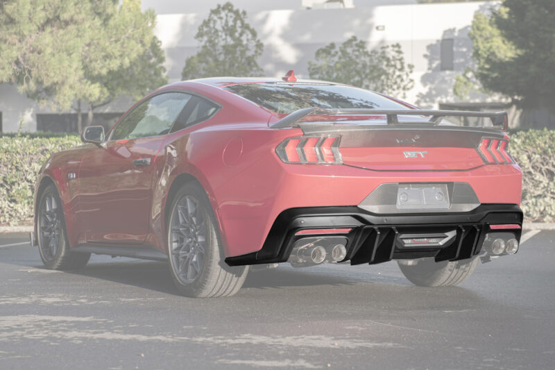FFP 2024-2025 Ford Mustang V2 Package Rear Bumper Matte Black Diffuser