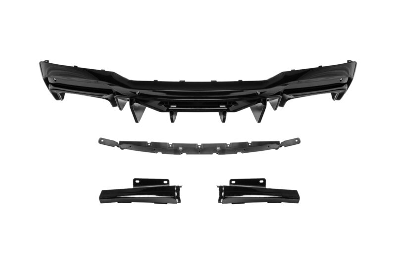 FFP 2024-2025 Ford Mustang V3 Rear Glossy Black Bumper Diffuser - Image 2