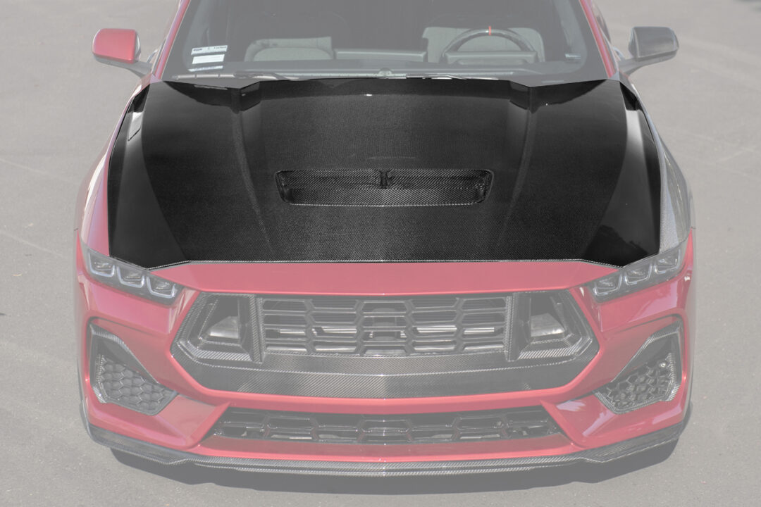 FFP 2024-2025 Ford Mustang W/Hood Vent Carbon Fiber Front Bumper Hood