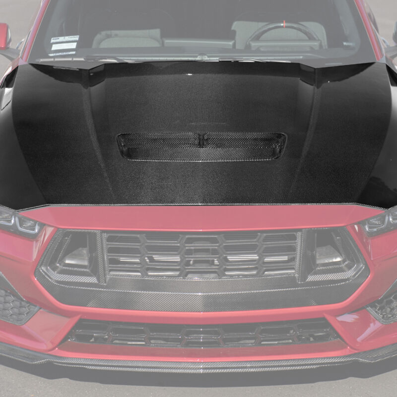 FFP 2024-2025 Ford Mustang W/Hood Vent Carbon Fiber Front Bumper Hood