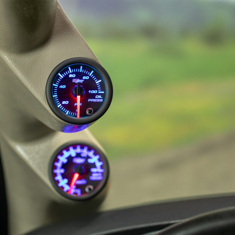 Glow Shift Black 7 Color Oil Pressure Gauge