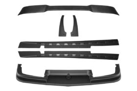 Extreme Online Store EOS Corvette C5 ZR1 Front Vented Lip Side Skirts Glossy Black Carbon Fiber Rear Spoiler - Image 2